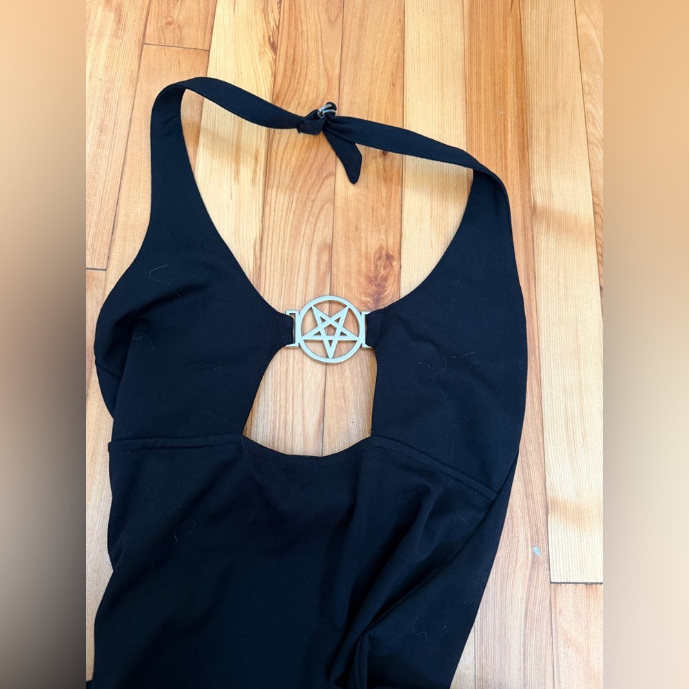 Killstar mini dress with Silver Pentagram Ring